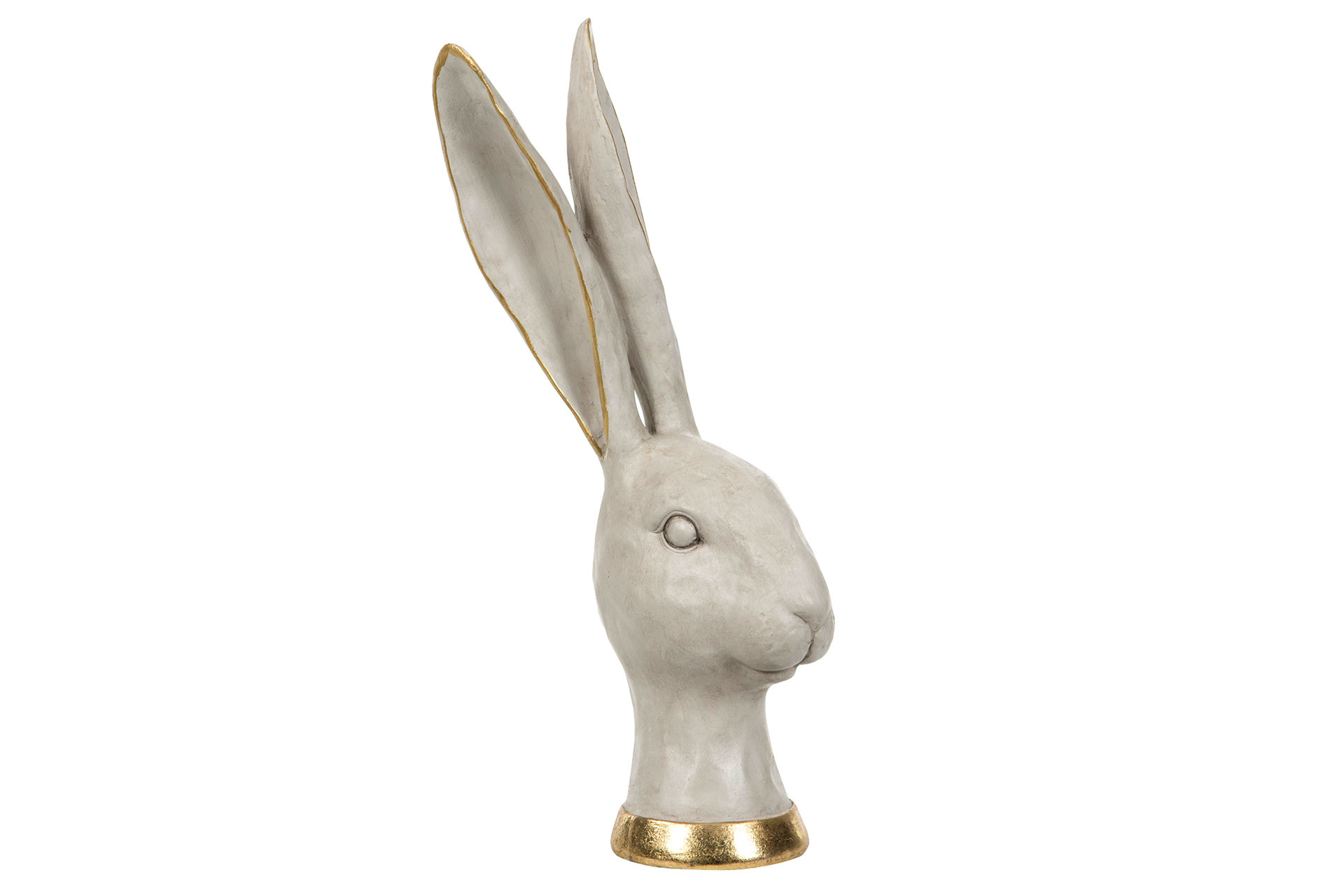 Hare Head Poly White/Gold 16x38 cm - 4