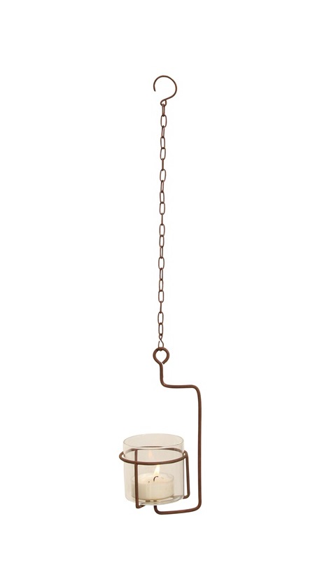 Hanging lantern - Hanging lantern - Rust - 55 cm - 4