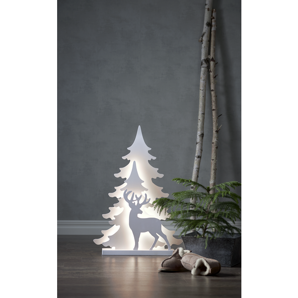 Gran - Julgran med ren - 70 cm - 2
