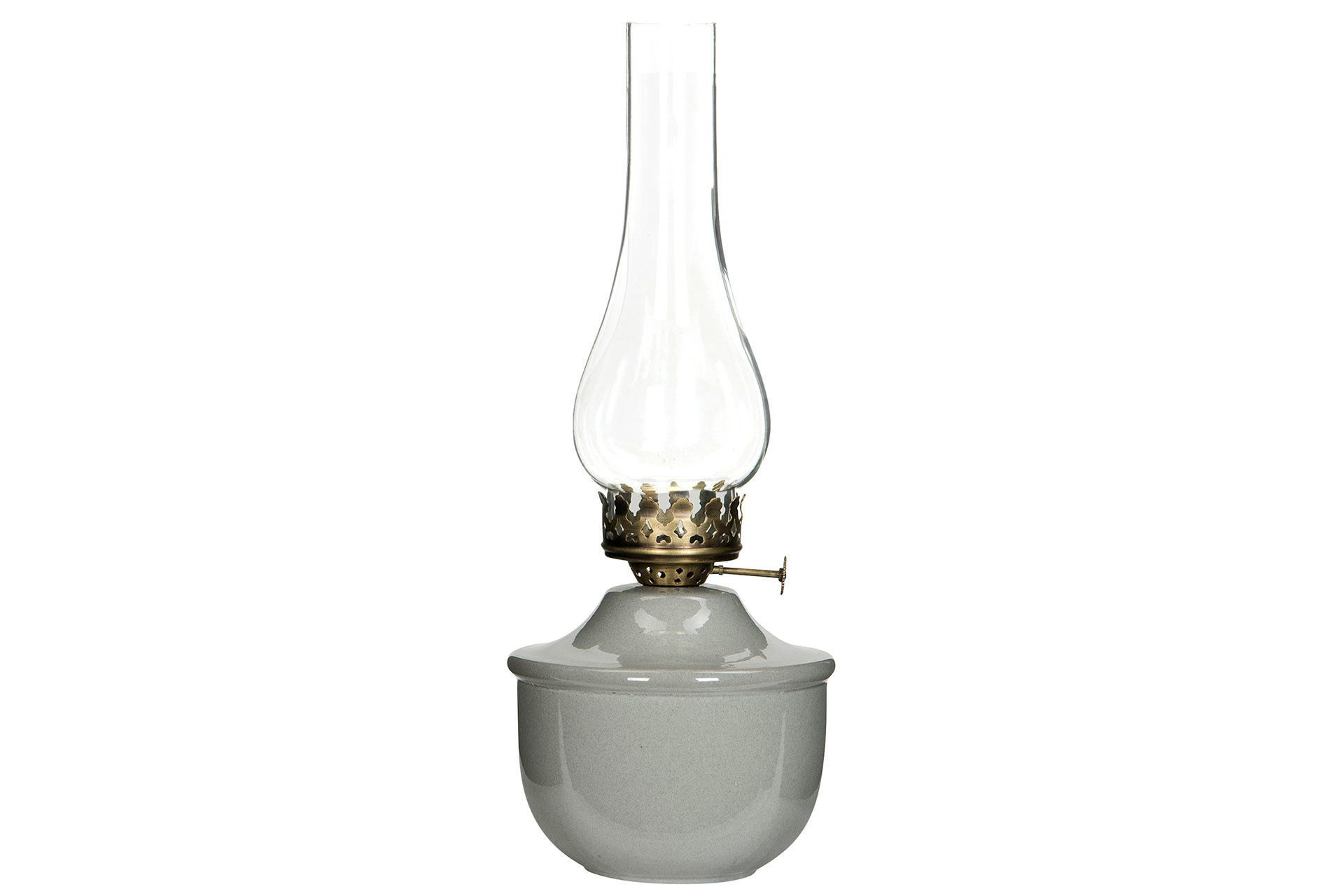 Lantern - Candlestick - Candle Lantern - Enamel Stone - 13x34 cm - 2