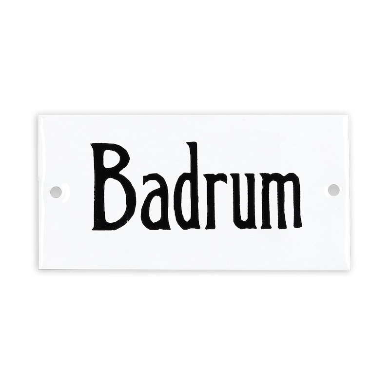 Emaljskylt - Skylt - Badrum - 2