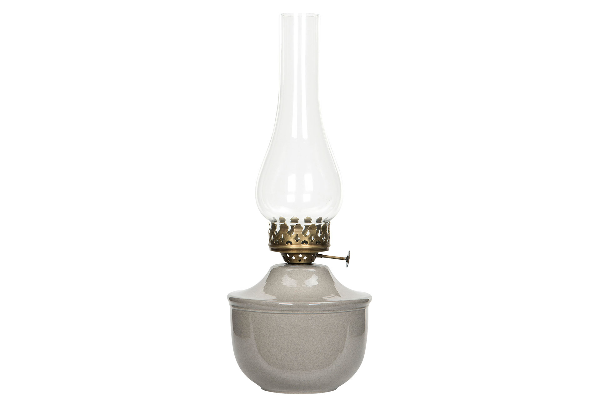 Lykta - Ljusstake - Ljuslykta - Emalj - Sand - 34 cm - 4