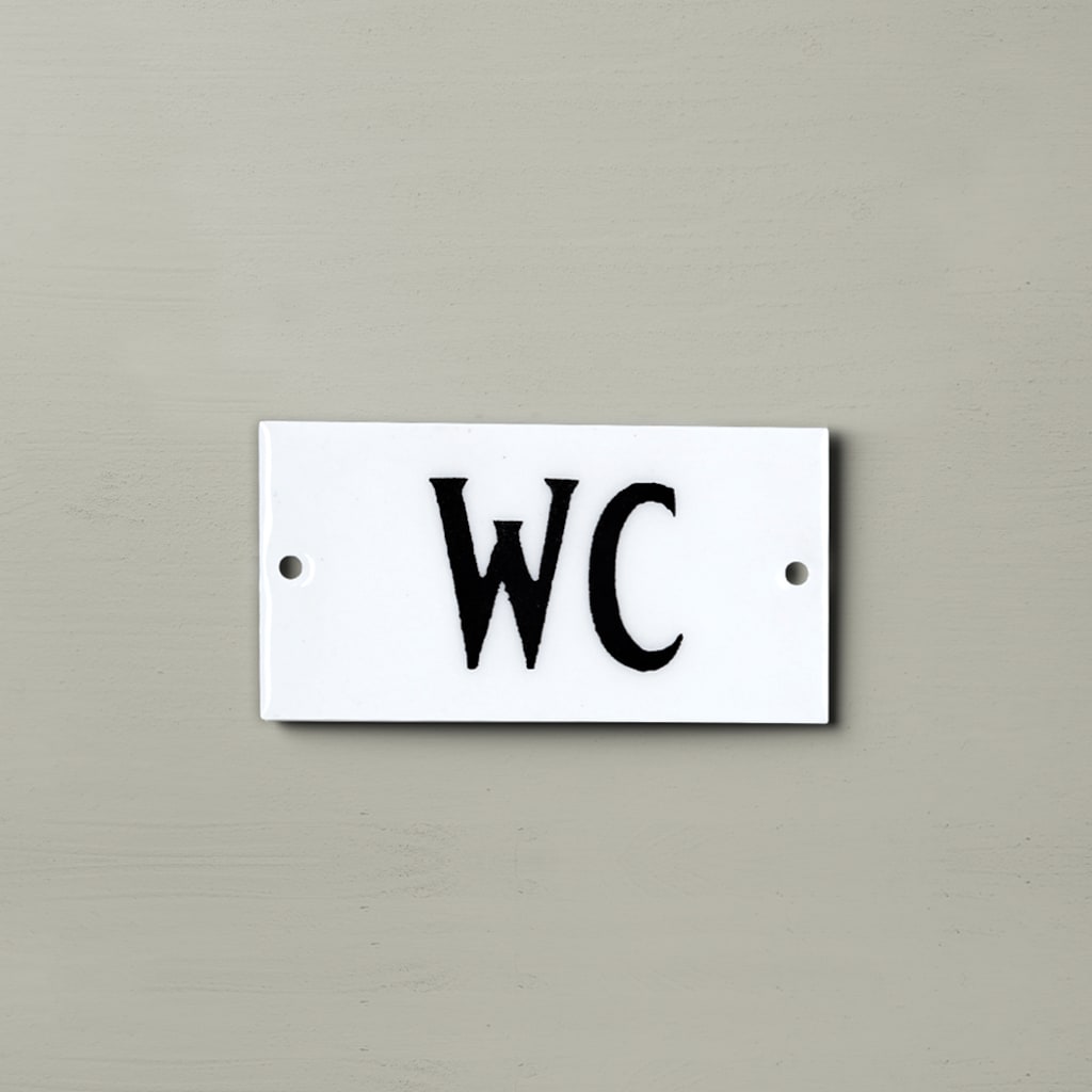 Enamel sign - Sign - WC - 3