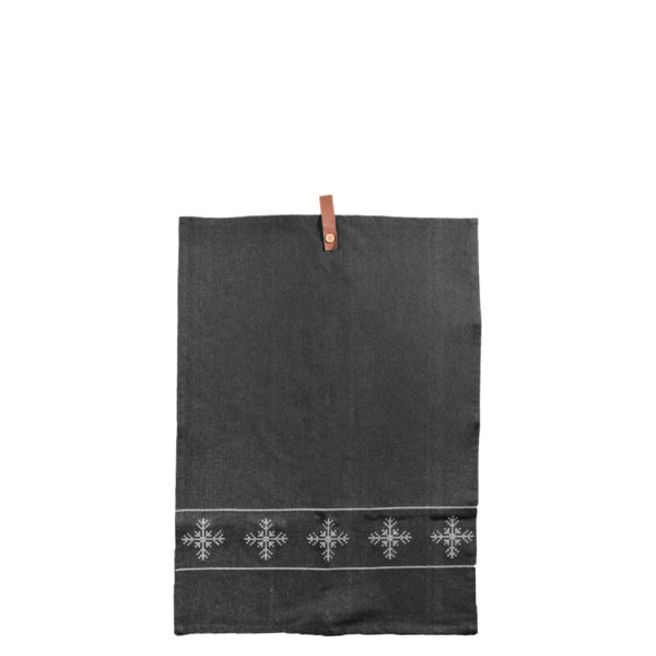 Flinga Kökshandduk - Mörkgrå - Snöflinga - 70x50 cm - 3