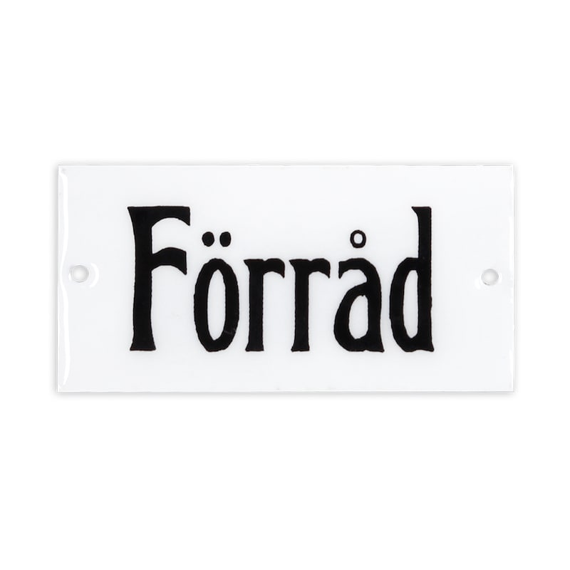 Enamel sign - Sign - Storage room - 2