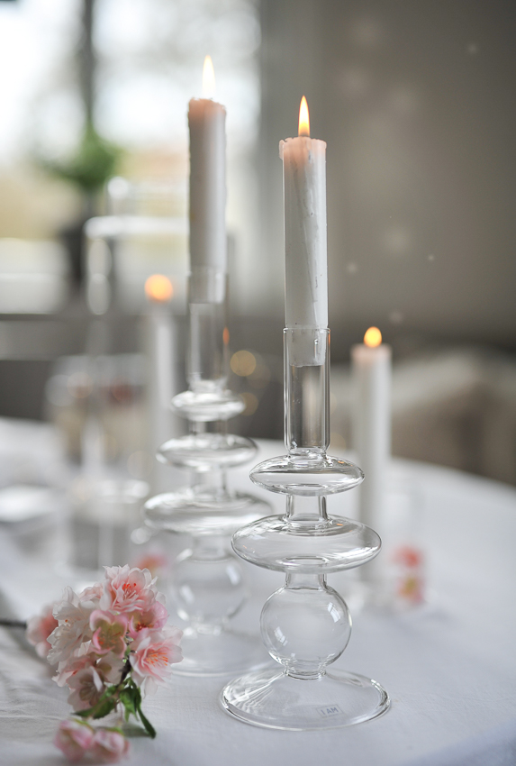 Glass vase - Candlestick - Vase - Siri - 21 cm - 6