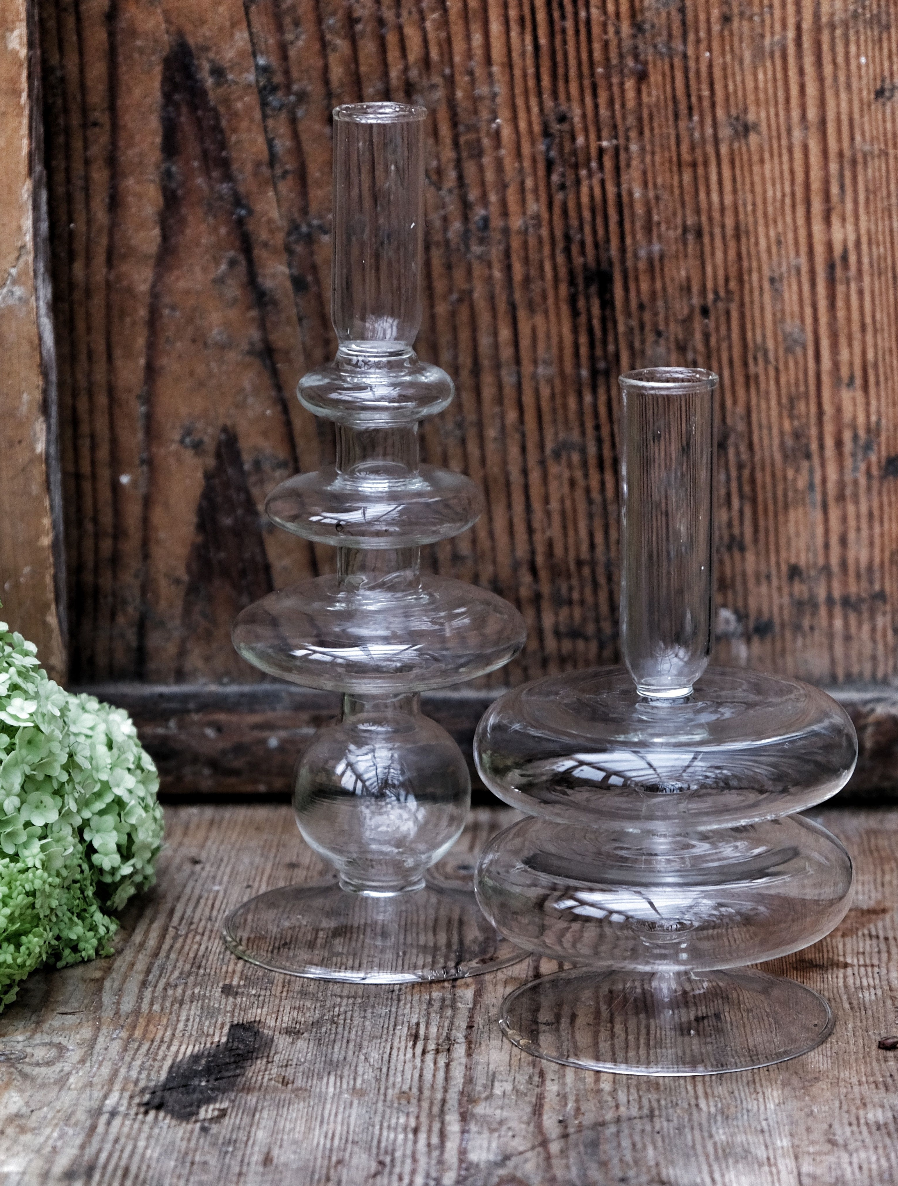Glass vase - Candlestick - Vase - Siri - 21 cm - 4