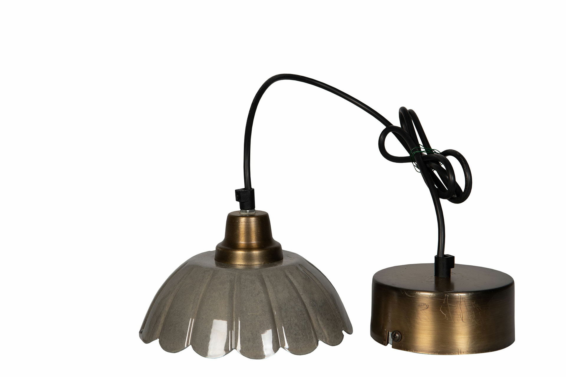Ceiling lamp - Window lamp - Enamel Granite 18x11 cm - 2