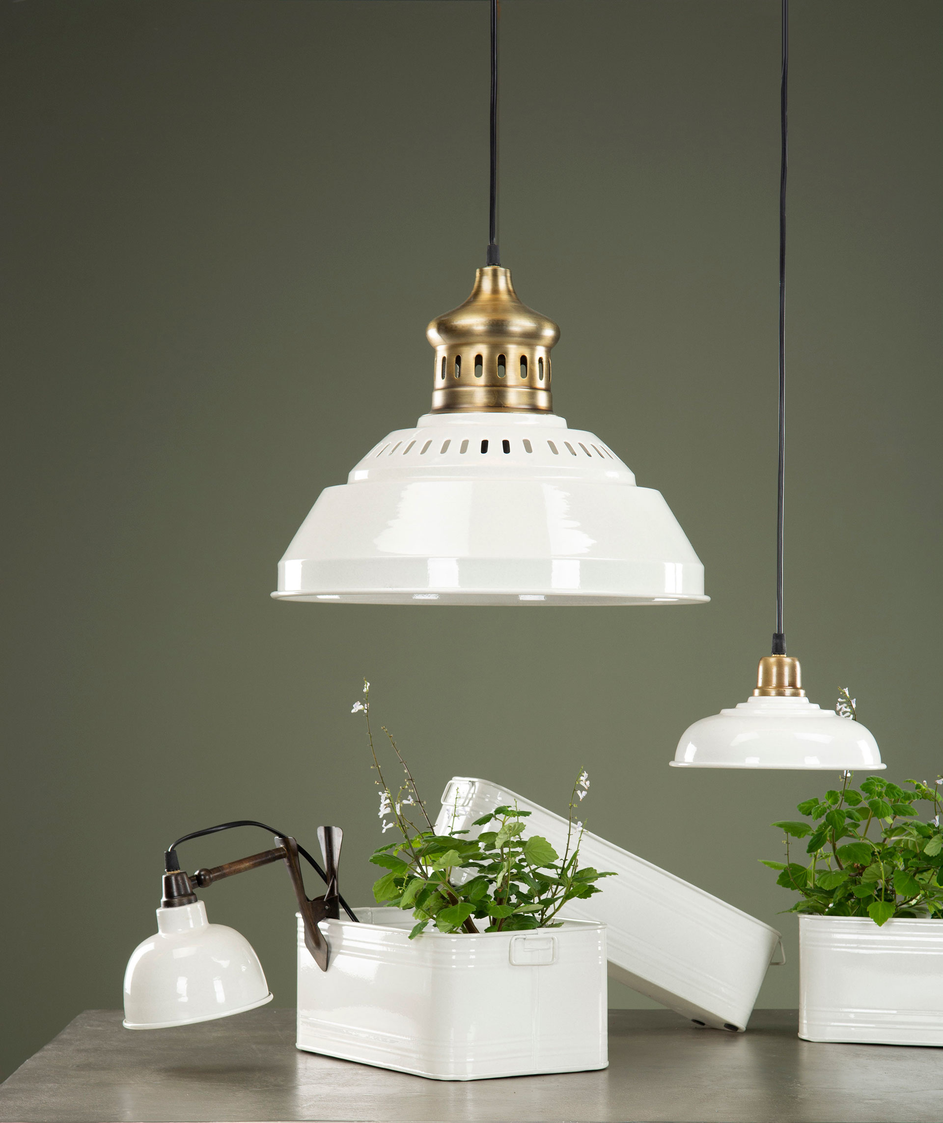 Lamp Enamel Shell 20x11cm - 4