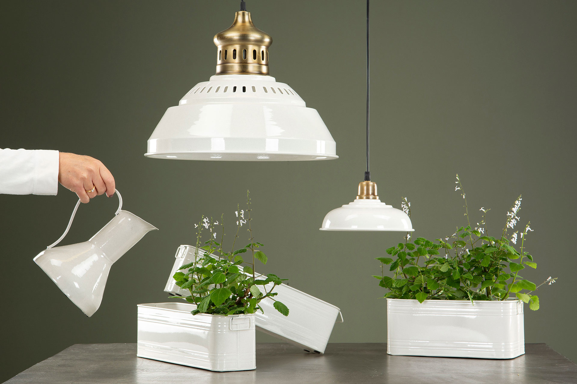 Lamp Enamel Shell 20x11cm - 2