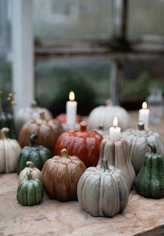 JUDY - Orange-mottled pumpkins - 2 pcs - 3