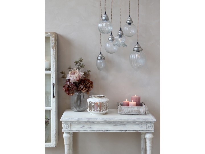 Taklampa - Lampa - Rund - Glas - Ø14 cm - 2