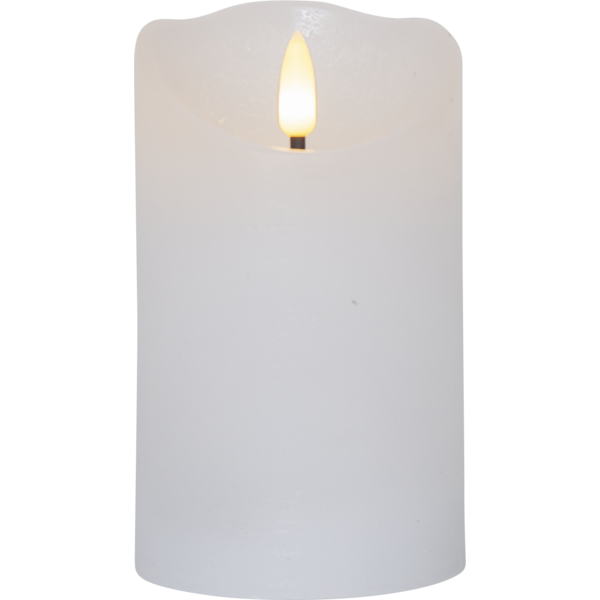 LED Block Light Rustic - Battery Light - White - 12.5 cm - 6