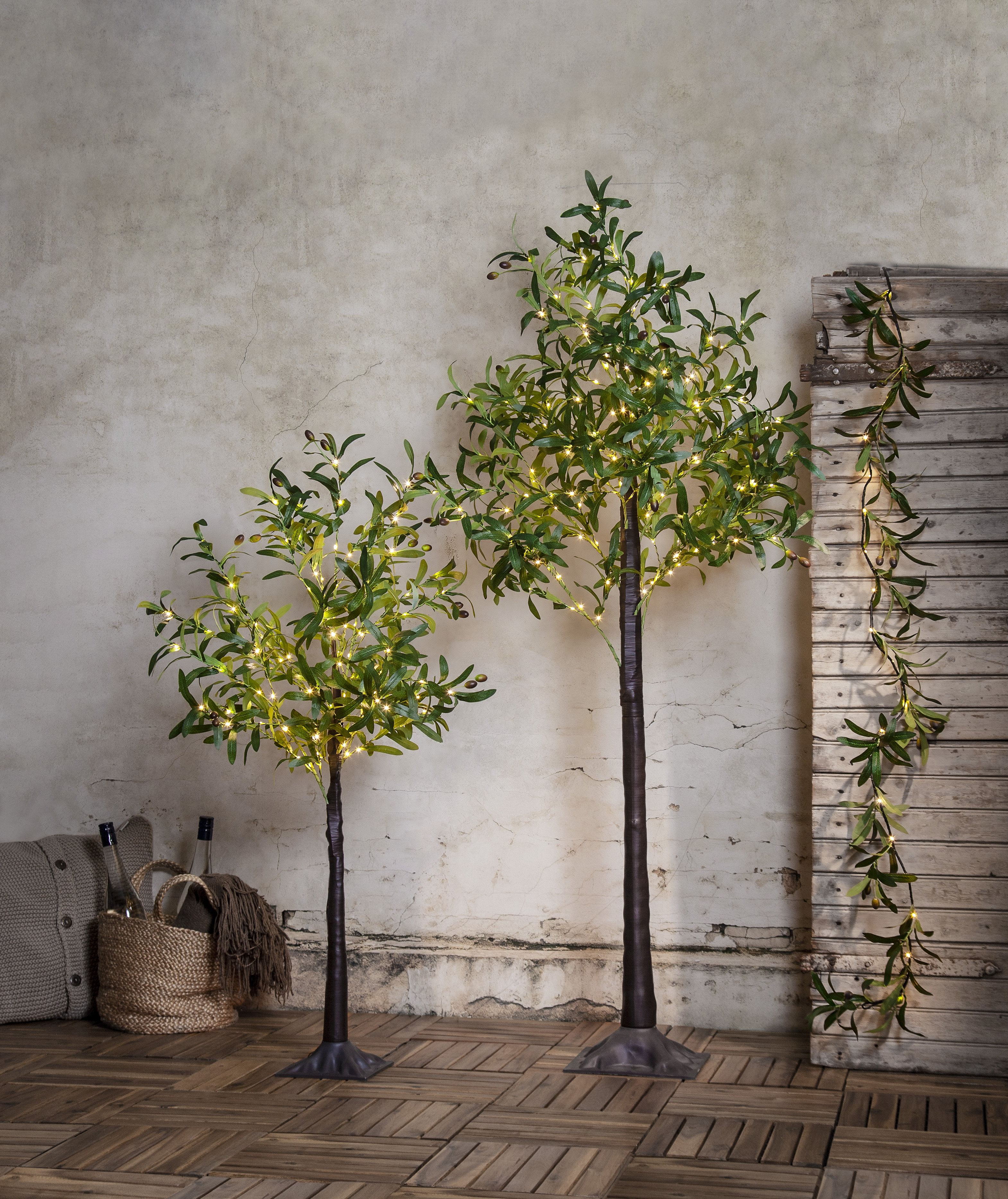 Olive tree - Decorative tree - 120 cm - 108 lights - Transformer - 2