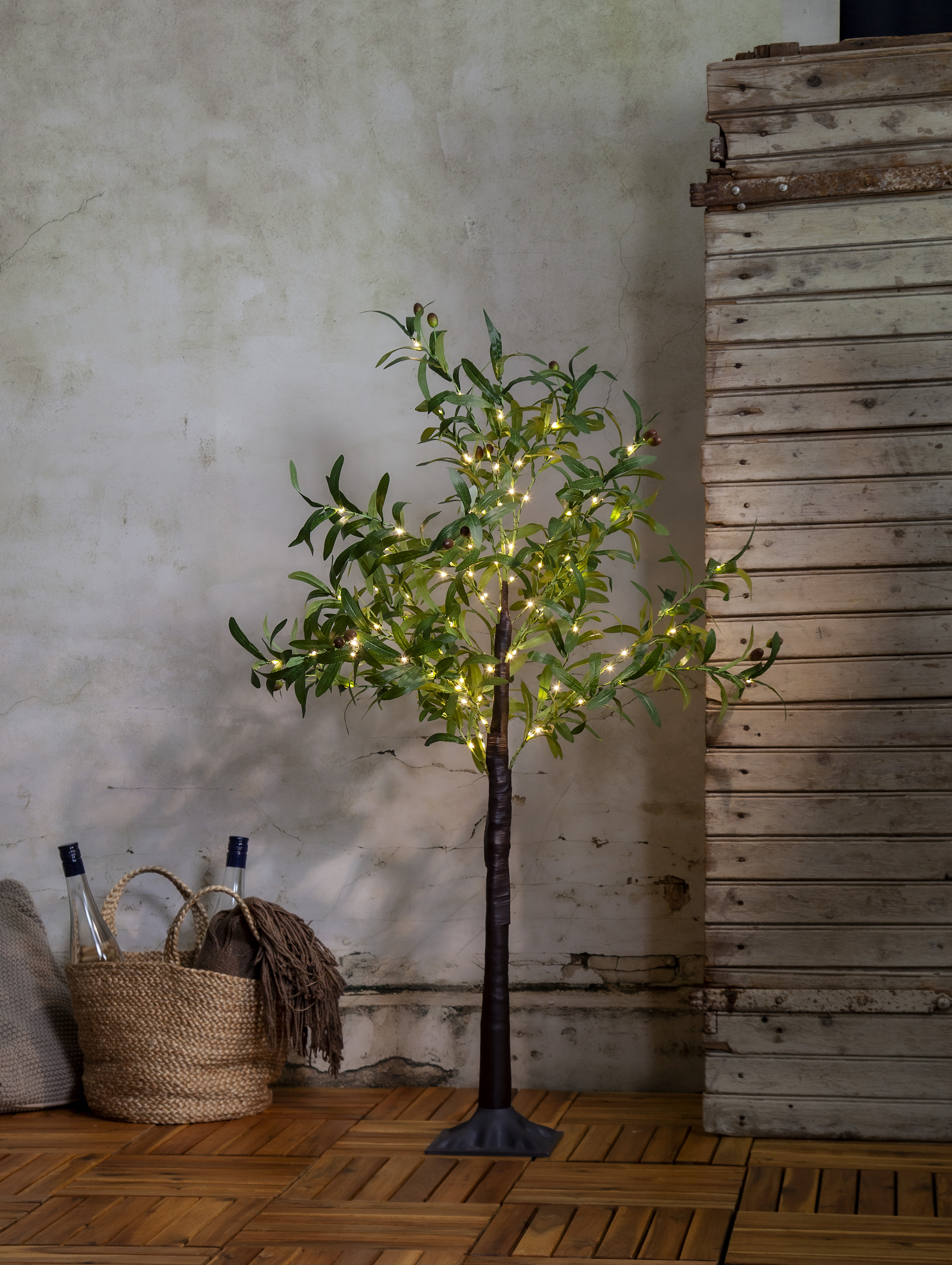 Olive tree - Decorative tree - 120 cm - 108 lights - Transformer - 7