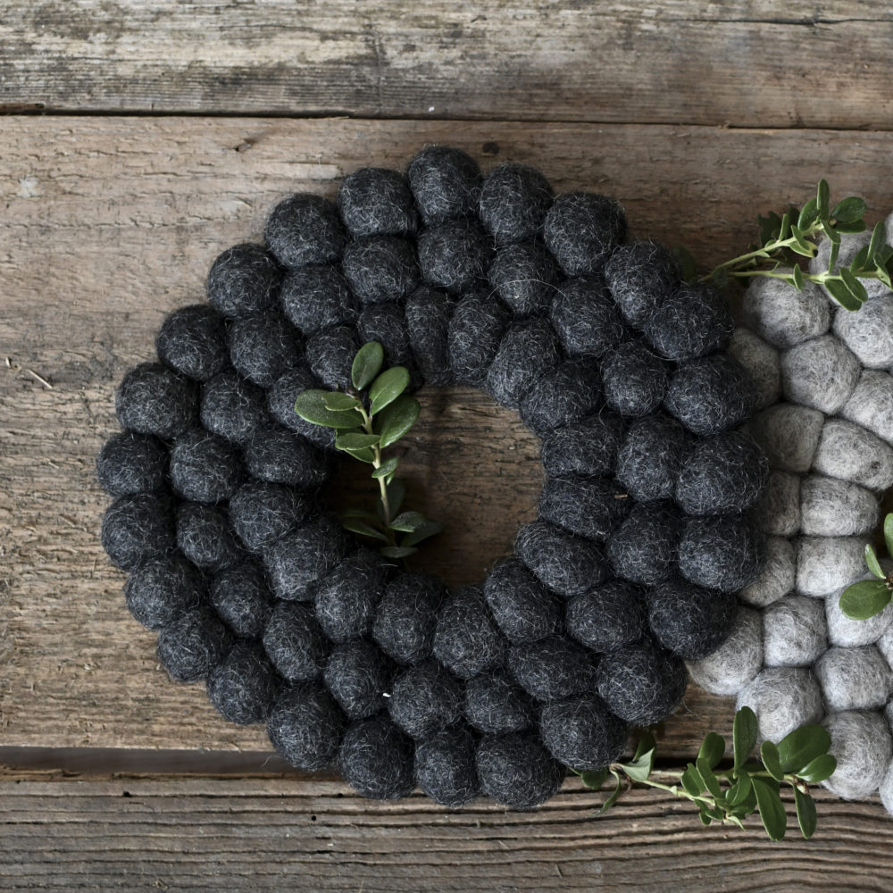 Pot holder - Coaster - Black - Round