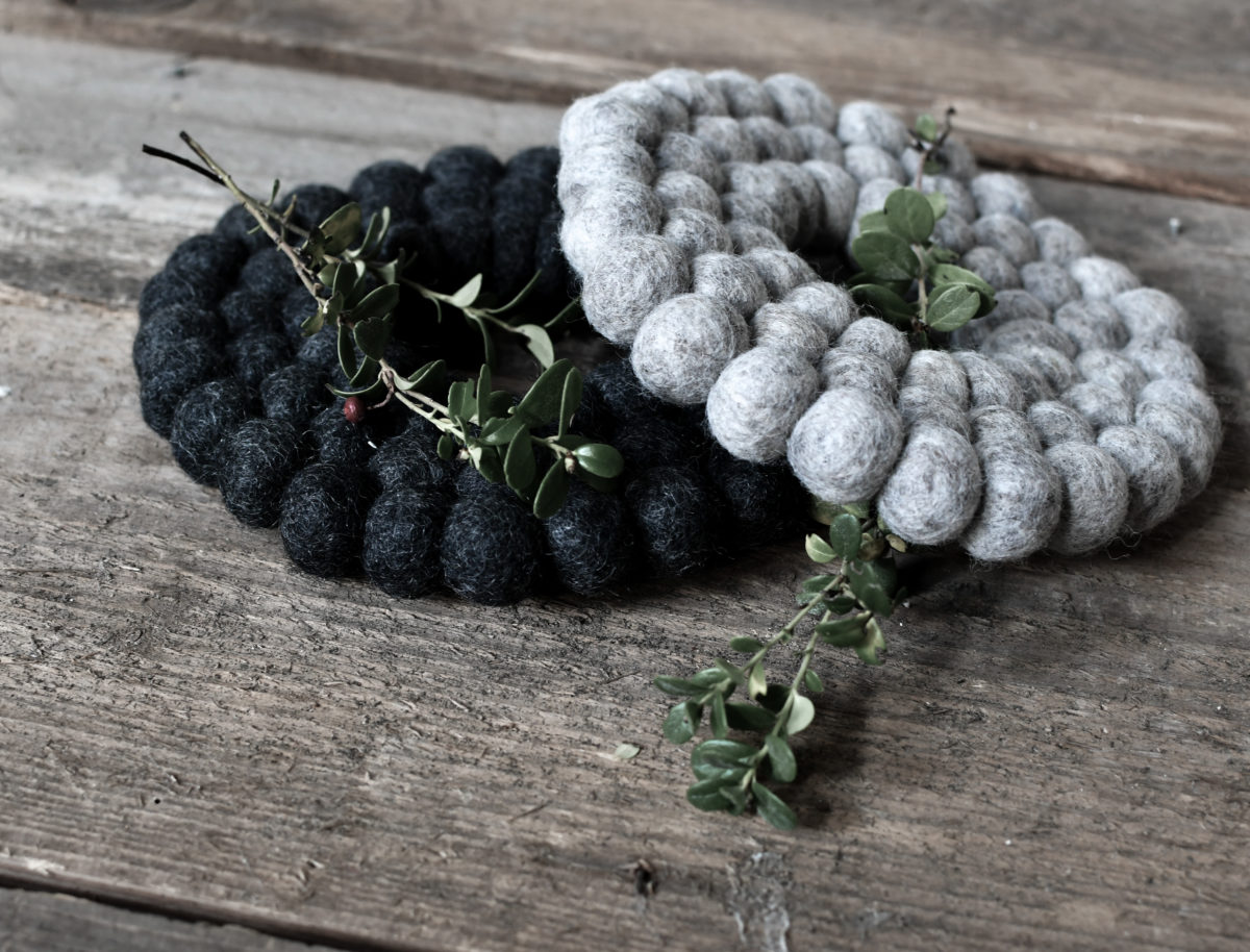 Pot holder - Coaster - Black - Round - 2