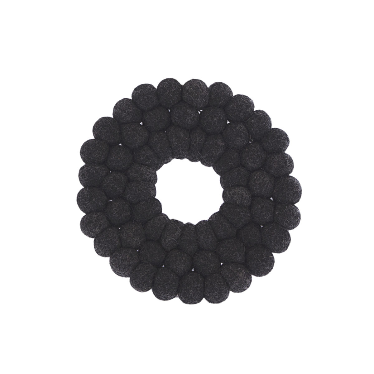 Pot holder - Coaster - Black - Round - 3