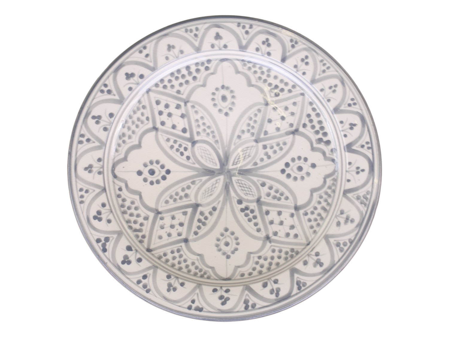Hand-painted bowl – Salad bowl – H6/Ø35 cm - 3