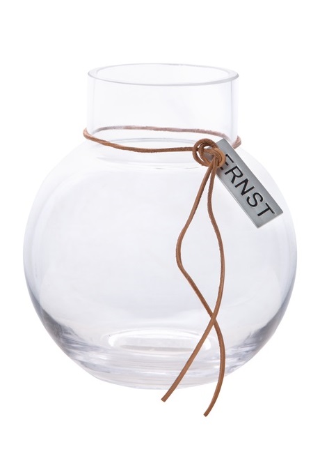 ERNST GLASVAS / LYKTA RUND D13 H14 CM - 2