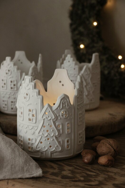 Majas Gingerbread - Pepparkakshus - Ljusstake - Ljuslykta - Lykta - Stort - 2