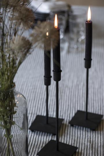 Ljusstake - Svart - Medium - 25 cm - 3