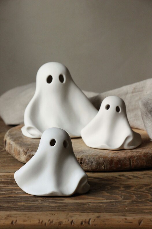 Majas Ghost - Spöke - Vit - Keramik - Small - 2