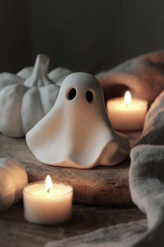 Majas Ghost - Spöke - Vit - Keramik - Small - 3