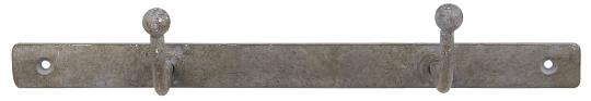 Coat rack with 3 hooks - Hook rack - Grey - 38 cm - 4