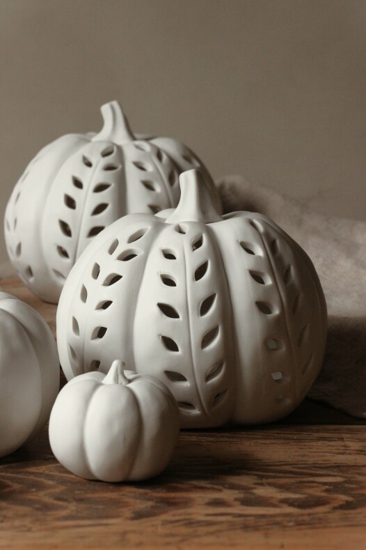 Majas Pumpa - Pumpkin - Small - Vit - Keramik - 4