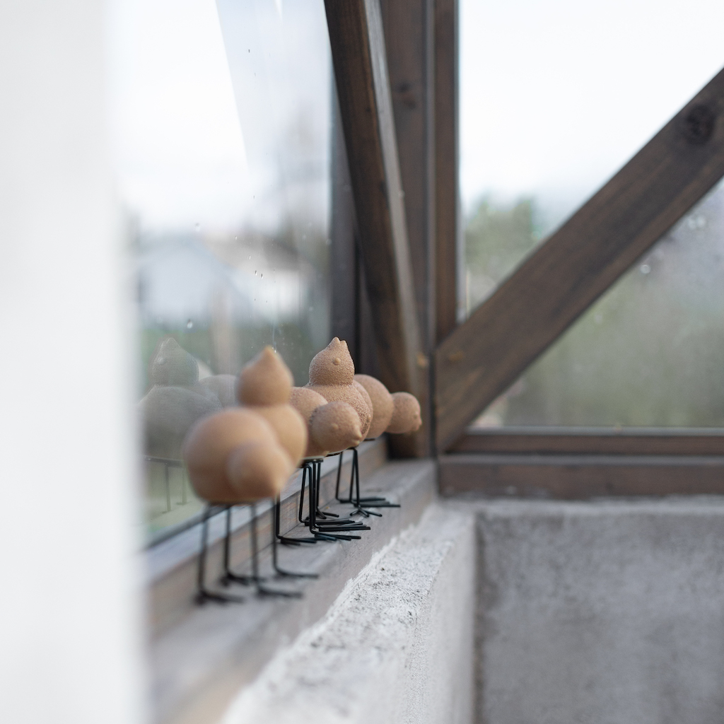 Birds - Swedish Birds - Sand - Ceramic - 2-pack - 4