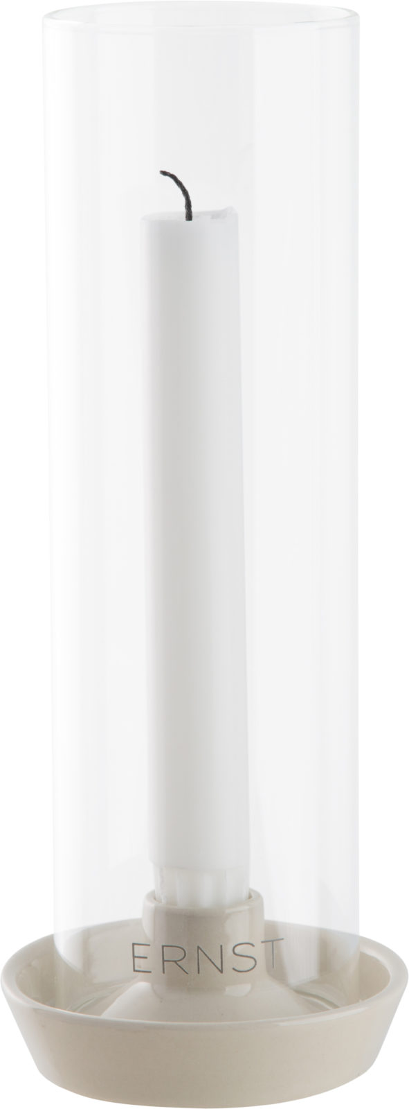 ERNST CANDLESTICK GLASS/STONEWARE WHITE/OFF-WHITE - 2