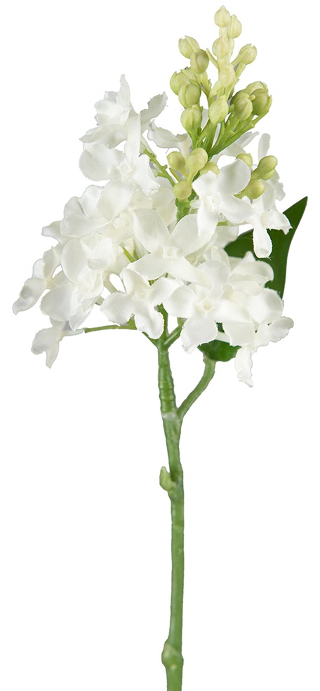 LILAC TWIG WHITE - SILK FLOWERS 25 CM - 4