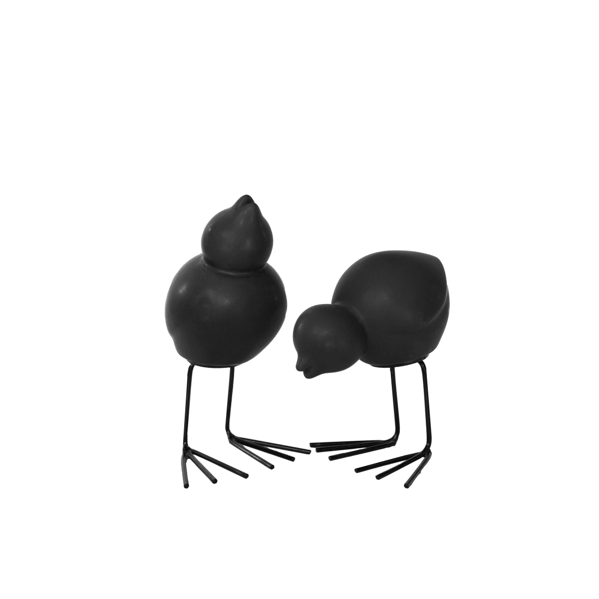 Birds - Swedish Birds - Black - Ceramic - 2-pack - 9