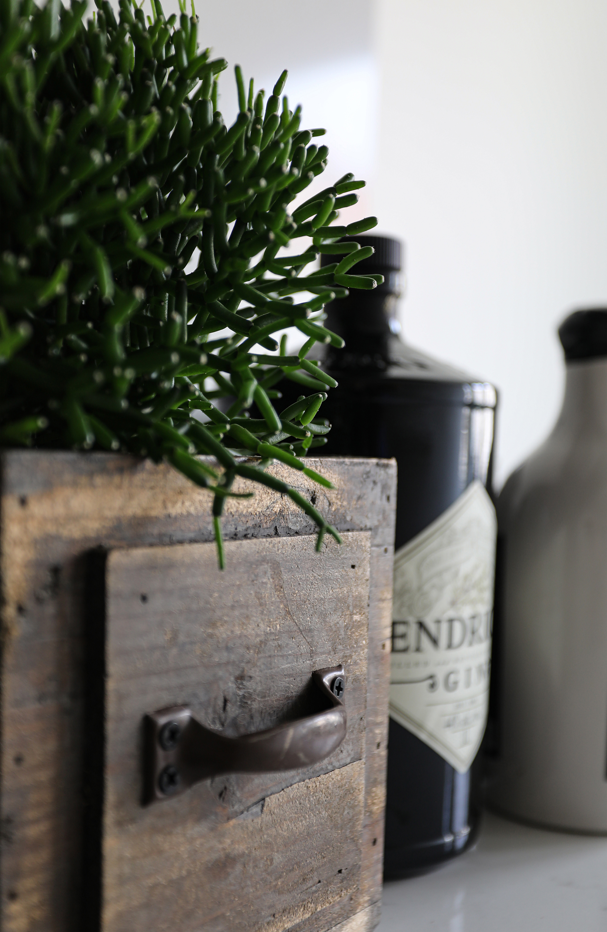 Wooden box with handle - Pot - Box - Wood - 2