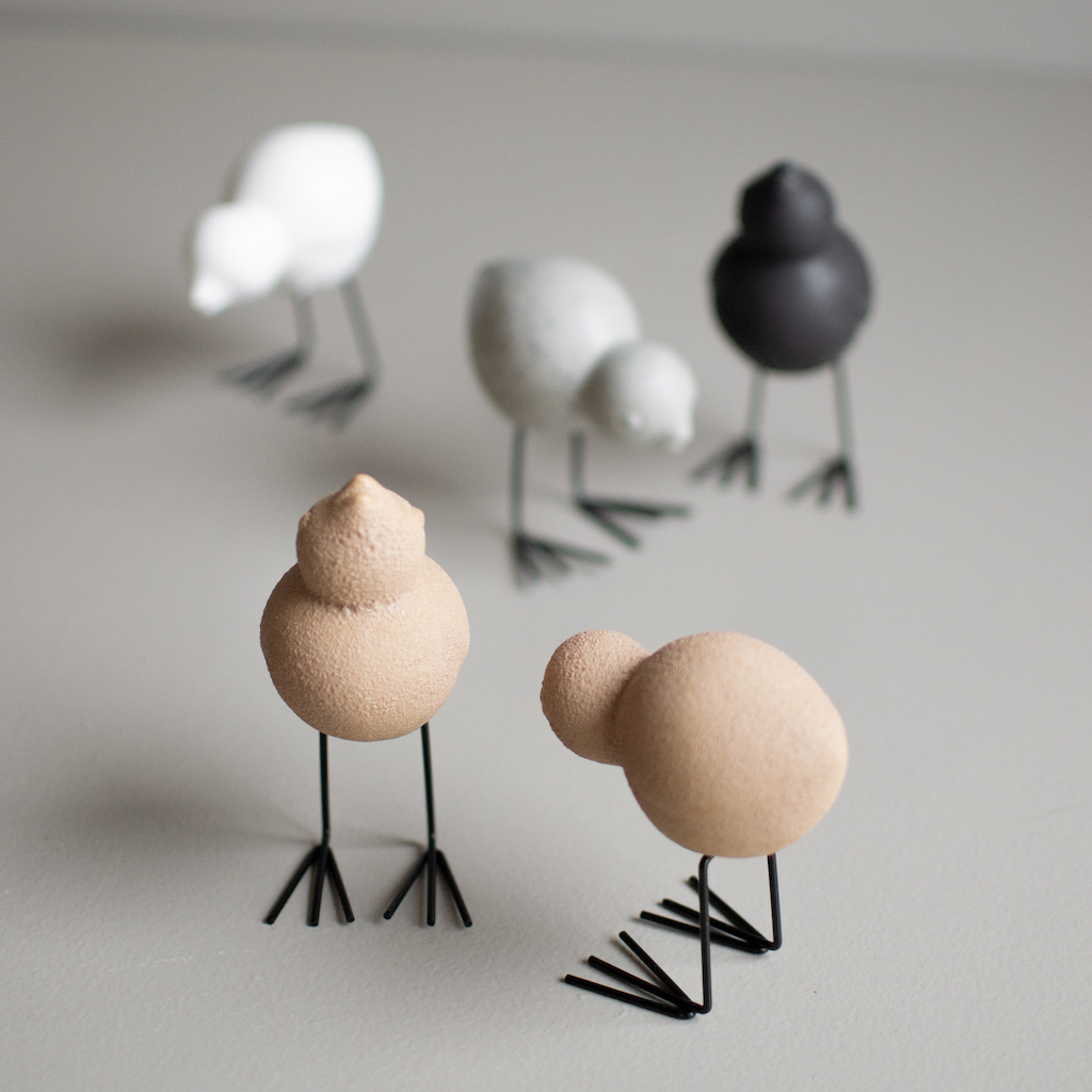 Fåglar - Swedish Birds - Vit - Keramik - 2-pack - 7