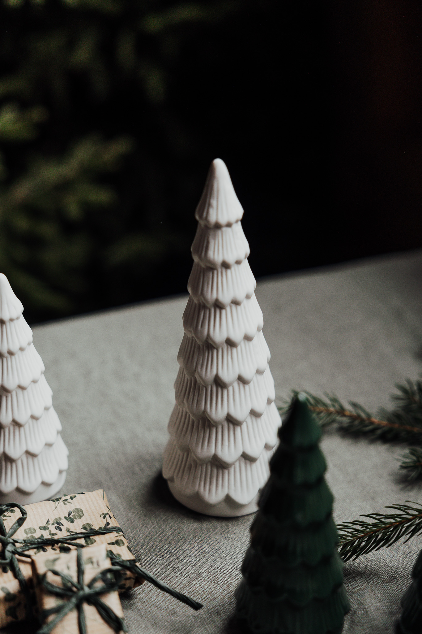 Granbacken - Gran - Julgran - Grön Keramik - 5x14 cm - 6