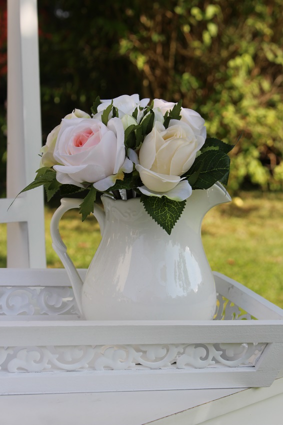 WHITE JUG 100% PORCELAIN 18 CM - PROVENCE - 6