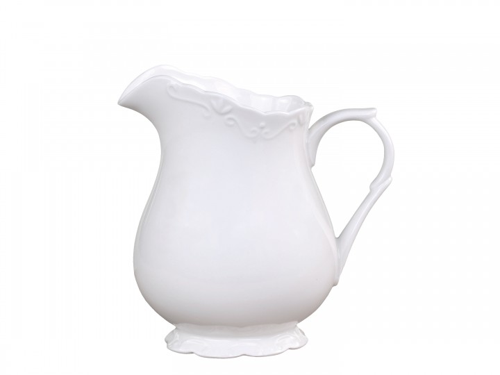 WHITE JUG 100% PORCELAIN 18 CM - PROVENCE - 9