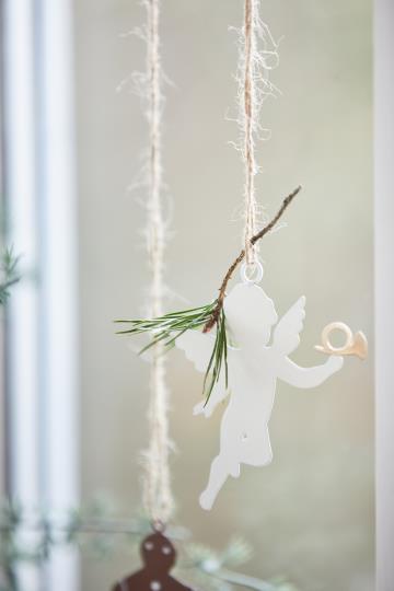 Änglar - Julänglar - Metall - Julgranspynt - Nostalgic Christmas - 6-pack - 9