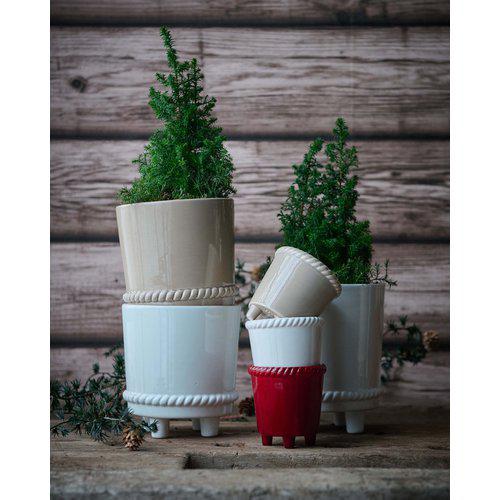 Krukor med fötter - Beige - 2-pack - 2