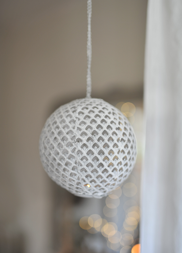 Candle globe - Lantern - White - 16 cm - 2