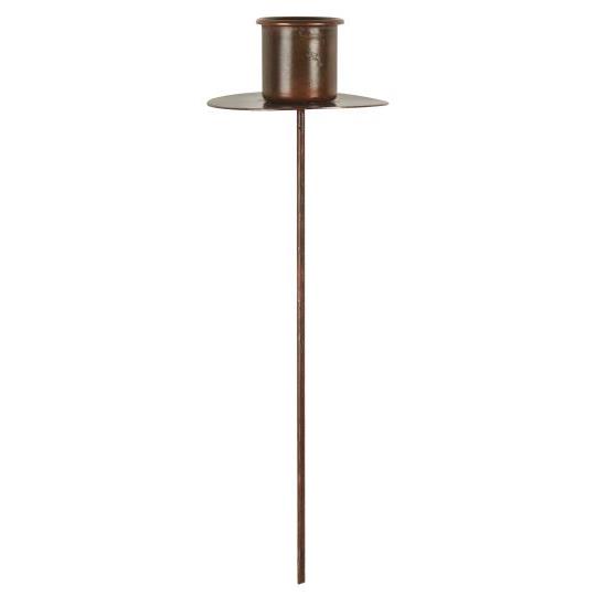 Candle holder for crown candles - Antique brown - 15 cm - 3