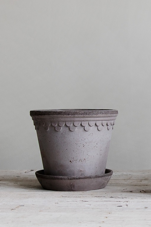 Bergs Potter Kruka Köpenhamn Ø18 cm - Grå - Rustik Terracotta  - 5