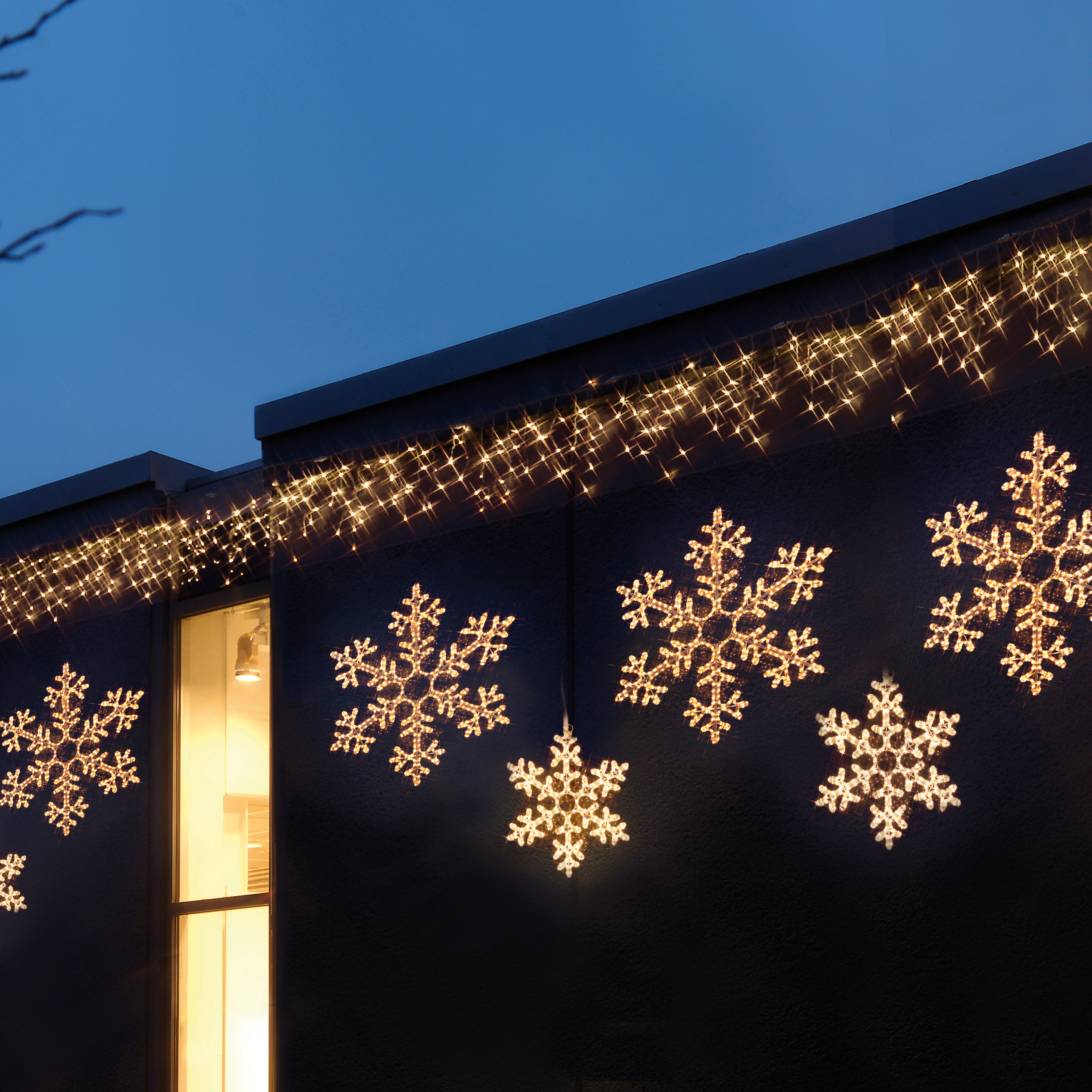 Snowflake Silhouette - Outdoor decoration - 50x43 cm