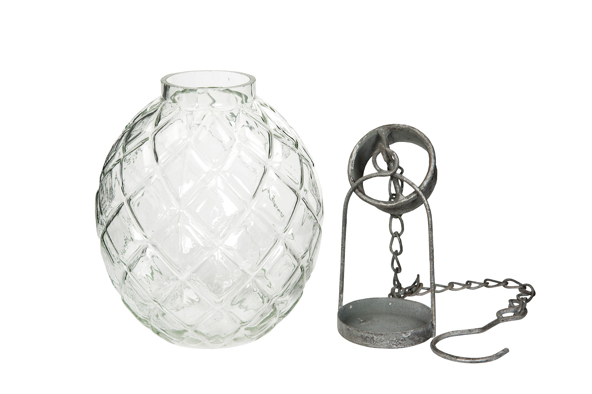 Lantern/Glass Haley Chain 13x18/50 cm - 6