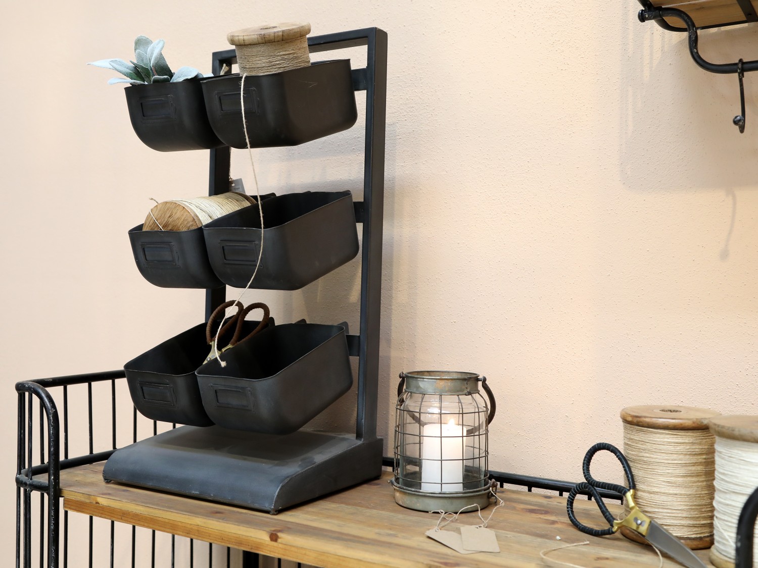 Shelf storage - Shelf - Storage with 6 drawers - 58 cm - 2