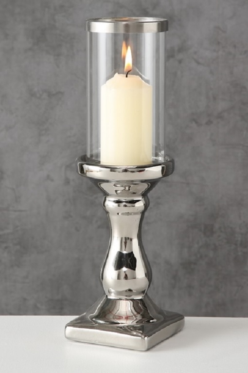 CANDLE LANTERN - CANDLE HOLDER EXCLUSIVE SILVER 31 CM - 3