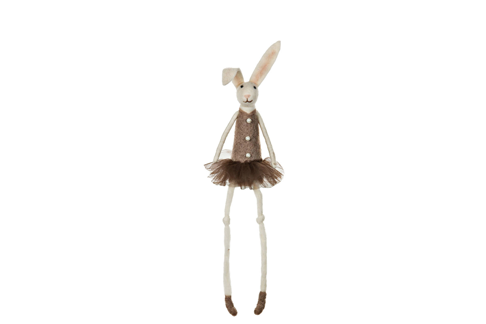Ulldjur Kanin Sittande- 14x7x48 cm - 2