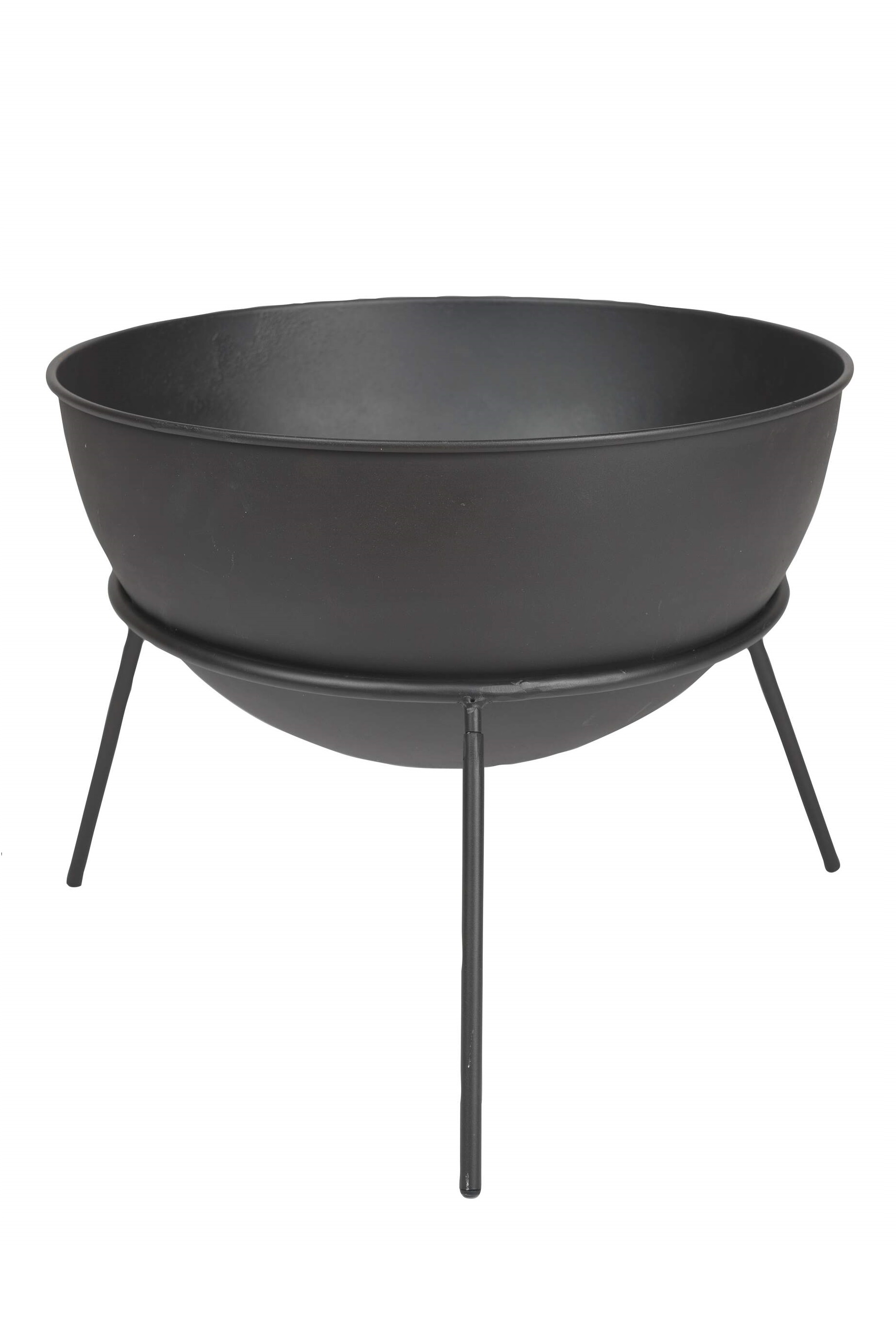 Eldfat - Eldkorg - Eldskål - Planteringsfat - Metall Svart - Ø 41 cm - 5
